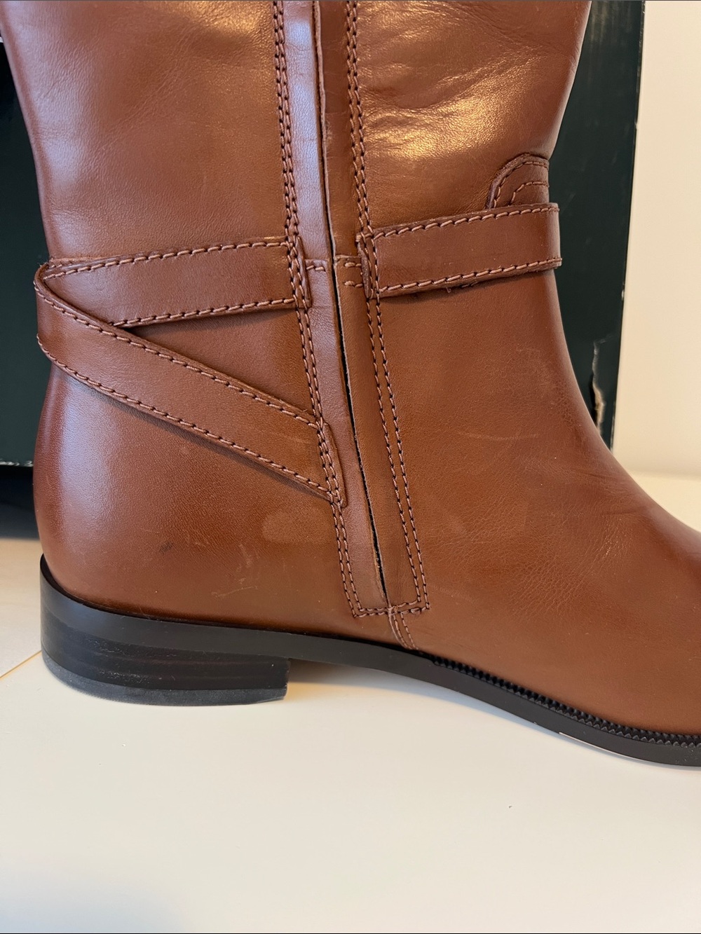 Lauren Ralph Lauren Brown Tall Leather Riding Boots - Picture 7 of 10